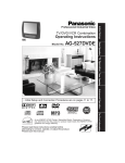 Panasonic AG 527DVDE DVD VCR Combo User Manual