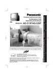 Panasonic AG-513F TV VCR Combo User Manual
