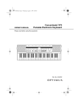 Panasonic 970 Electronic Keyboard User Manual