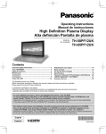 Panasonic 58PF12UK Flat Panel Television User Manual