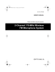 Panasonic 32-1222 Microphone User Manual