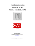 OWI MCRC303 Speaker System User Manual