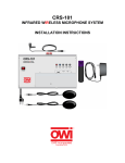 OWI CRS-101 Microphone User Manual