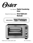 Oster Digital Countertop Oven Oven User Manual