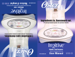 Oster 6700-33 Blender User Manual