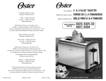 Oster 6325-33 Toaster User Manual