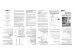 Oster 2609 Blender User Manual