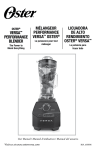 Oster 155876 Blender User Manual