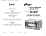 Oster 138465 Oven User Manual