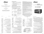 Oster 133157 Oven User Manual
