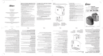 Oster 125510 Toaster User Manual