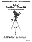 Orion 9826 Telescope User Manual