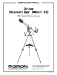 Orion 9024 Telescope User Manual