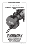 Orion 52083 Telescope User Manual