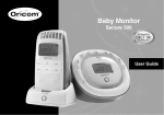 Oricom Secure 500 Baby Monitor User Manual