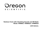 Oregon Scientific RRM902 Clock Radio User Manual