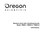 Oregon Scientific RM901A Clock Radio User Manual