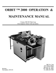 Orbit Manufacturing 2000 Printer User Manual