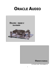 Oracle Audio Technologies V Turntable User Manual