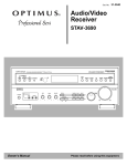 Optimus 31-3040 Stereo Receiver User Manual