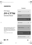 Onkyo DV-CP706 DVD Player User Manual