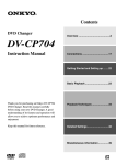 Onkyo CP704 DVD Player User Manual