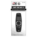 One for All URC-7560 Universal Remote User Manual