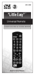 One for All 8L Universal Remote User Manual