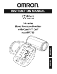 Omron Healthcare BP785 Blood Pressure Monitor User Manual
