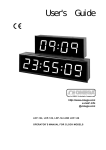 Omega LDP-124 Clock User Manual
