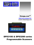Omega DPS3200 Scanner User Manual