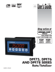 Omega DPF75 Calculator User Manual