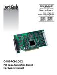 Omega 1002 Computer Hardware User Manual