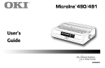 Oki 490 Printer User Manual