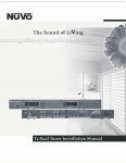 Nuvo NV-E6GXS Stereo System User Manual