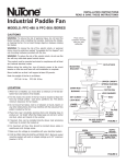 NuTone PFC-48II Fan User Manual