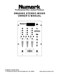 Numark Industries DM2000X DJ Equipment User Manual
