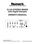 Numark Industries DJ-24 DJ Equipment User Manual