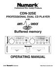 Numark Industries CDN-32SE Musical Instrument User Manual