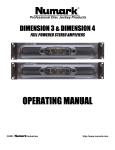 Numark Industries 3 Stereo Amplifier User Manual