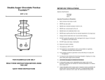 Nostalgia Electrics DFF-310 Fondue Maker User Manual
