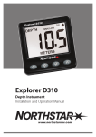 NorthStar Navigation Explorer D310 SONAR User Manual