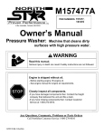 North Star M157477A Pressure Washer User Manual