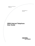 Nortel Networks I2004 IP Phone User Manual