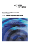 Nortel Networks i2002 IP Phone User Manual