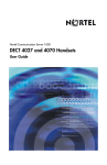Nortel Networks 2500 Series Switch User Manual