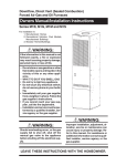 Nordyne M1B Furnace User Manual