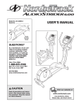 NordicTrack 831.23665.0 Home Gym User Manual