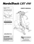 NordicTrack 831.159760 Home Gym User Manual