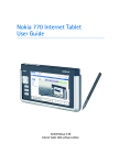 Nokia 770 Cell Phone User Manual